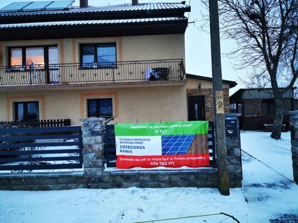 Kościuszki 33 baner na płocie