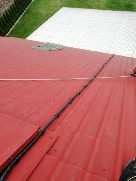 kowałów górny 51 instalacja kabli na dachu