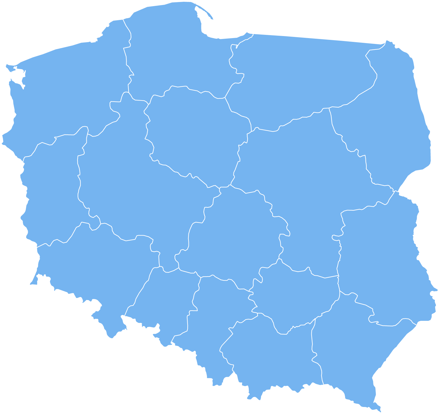 mapa polski